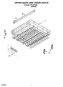 UPPER RACK AND TRACK PARTS Diagram and Parts List for KUDL02IRBS0  KitchenAid Dishwasher