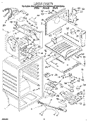 LINER Diagram and Parts List for ET21DKXDN03  Whirlpool Refrigerator
