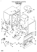 TUB ASSEMBLY, LIT/OPTIONAL Diagram and Parts List for TUD5000Y3  Whirlpool Dishwasher