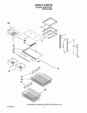 SHELF PARTS Diagram and Parts List for GB9SHDXVS03  Whirlpool Refrigerator