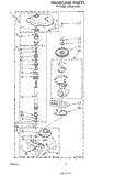 GEARCASE Diagram and Parts List for LA6500XSW0  Whirlpool Washer