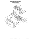 FREEZER DOOR PARTS Diagram and Parts List for KFIS20XVMS10  KitchenAid Refrigerator