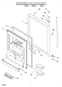 REFRIGERATOR DOOR Diagram and Parts List for KBRS22KGBL3  KitchenAid Refrigerator
