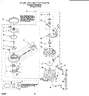 PUMP AND MOTOR Diagram and Parts List for DU920QWDQ0  Whirlpool Dishwasher