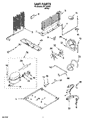 UNIT PARTS Diagram and Parts List for IMT186306  Inglis Refrigerator