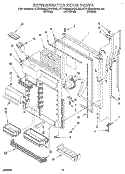 REFRIGERATOR DOOR Diagram and Parts List for KTRS25QAAL00  KitchenAid Refrigerator