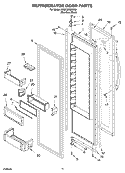 REFRIGERATOR DOOR PARTS Diagram and Parts List for KSSC36QMS00  KitchenAid Refrigerator