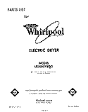 SECTION Diagram and Parts List for LE5800XSW2  Whirlpool Dryer