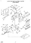 AIR FLOW AND CONTROL Diagram and Parts List for ACM072XA0  Whirlpool Air Conditioner