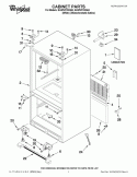 CABINET PARTS Diagram and Parts List for GX5FHTXVQ04  Whirlpool Refrigerator