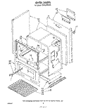 OVEN , LIT/OPTIONAL Diagram and Parts List for SF333PSKT0  Whirlpool Range