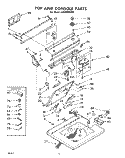 TOP AND CONSOLE Diagram and Parts List for LA4000XKW0  Whirlpool Washer