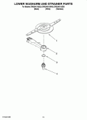 LOWER WASHARM AND STRAINER PARTS, OPTIONAL PARTS (NOT INCLUDED) Diagram and Parts List for DW324K1ABL0  Whirlpool Dishwasher