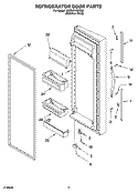 Part Location Diagram of 4388974 Whirlpool Handle Kit - Black