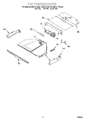 TOP VENTING, OPTIONAL Diagram and Parts List for KEBS177DWH4  KitchenAid Wall Oven