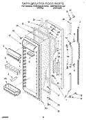 REFRIGERATOR DOOR Diagram and Parts List for 4KSRS25QAW00  KitchenAid Refrigerator