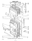 DOOR Diagram and Parts List for ET14CCXSW00  Whirlpool Refrigerator