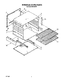 INTERNAL OVEN Diagram and Parts List for SGC355XW1  Roper Range