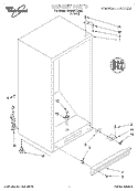 CABINET Diagram and Parts List for EV200FXEN00  Whirlpool Freezer
