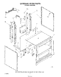 EXTERNAL OVEN Diagram and Parts List for SF3021ERW0  Whirlpool Range