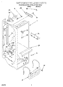 REFRIGERATOR LINER Diagram and Parts List for 4KSRS22QFW00  KitchenAid Refrigerator