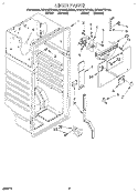 LINER Diagram and Parts List for RT14VKYDW00  Roper Refrigerator
