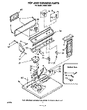 TOP AND CONSOLE , LITERATURE AND OPTIONAL Diagram and Parts List for LG5651XKW1  Whirlpool Dryer