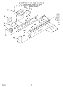 CONTROL PANEL Diagram and Parts List for 3CAP2762BW0  Whirlpool Washer