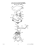 TOP BURNER Diagram and Parts List for 1395W3A  Roper Range