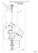 BRAKE AND DRIVE TUBE PARTS Diagram and Parts List for YLTE5243DQ2  Whirlpool Washer Dryer Combo