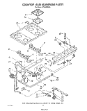 COOKTOP AND MANIFOLD , LITERATURE AND OPTIONAL Diagram and Parts List for SF330PERW1  Whirlpool Range