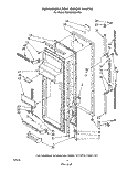REFRIGERATOR DOOR Diagram and Parts List for ED25SMXLWR2  Whirlpool Refrigerator