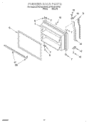 FREEZER DOOR, OPTIONAL Diagram and Parts List for KTRS19KHBT00  KitchenAid Refrigerator