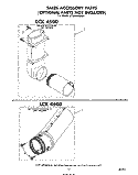 LCK 4500 , LCK 4600 Diagram and Parts List for LT4900XMW1  Whirlpool Washer Dryer Combo