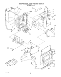 DISPENSER AND FRONT Diagram and Parts List for ARG490  Whirlpool Refrigerator