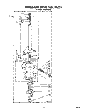 BRAKE AND DRIVE TUBE Diagram and Parts List for TAWL670AN0  Whirlpool Washer