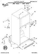 CABINET Diagram and Parts List for ET16JKXDN02  Whirlpool Refrigerator