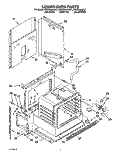LOWER OVEN Diagram and Parts List for KEBS208AWH1  KitchenAid Wall Oven