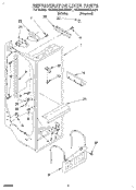 REFRIGERATOR LINER Diagram and Parts List for 4KSRS22QAA01  KitchenAid Refrigerator