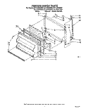 FREEZER DOOR Diagram and Parts List for ET14JKXXG00  Whirlpool Refrigerator