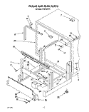 FRAME AND TANK Diagram and Parts List for KUDP22GT3  KitchenAid Dishwasher