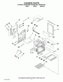 CHASSIS PARTS Diagram and Parts List for GGG388LXQ02  Whirlpool Range
