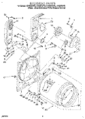 BULKHEAD Diagram and Parts List for LGR6848AZ2  Whirlpool Dryer
