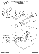 SECTION Diagram and Parts List for LER4634BQ1  Whirlpool Dryer