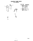 CONTROL PANEL , LITERATURE AND OPTIONAL Diagram and Parts List for MW3520XP3  Whirlpool Microwave