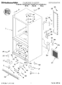 CABINET Diagram and Parts List for KBRS22KGBL3  KitchenAid Refrigerator