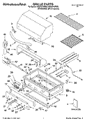 GRILLE PARTS Diagram and Parts List for KBGN274PSS0  KitchenAid Grill