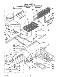 UNIT Diagram and Parts List for RT20CKXAW00  Roper Refrigerator