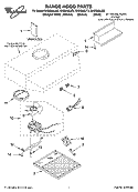 RANGE HOOD PARTS Diagram and Parts List for RH2030XJB2  Whirlpool Range Hood