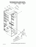 REFRIGERATOR LINER PARTS Diagram and Parts List for ED2CHQXVB02  Whirlpool Refrigerator